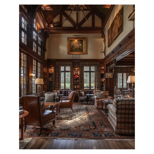 Classic library interior - classic,