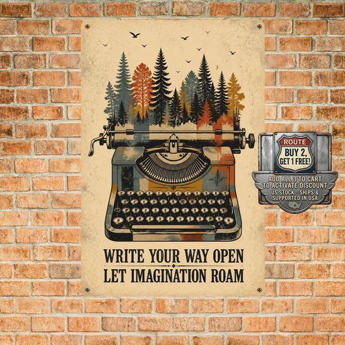 Writer themed typewriter metal - writer,