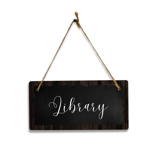 Library 5x10 hanging plus wall - library,